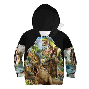 Love Dinosaur  Hoodies T-Shirt 3d Printed Kids Sweatshirt Jacket T Shirts Boy Girl Funny Animal Cosp