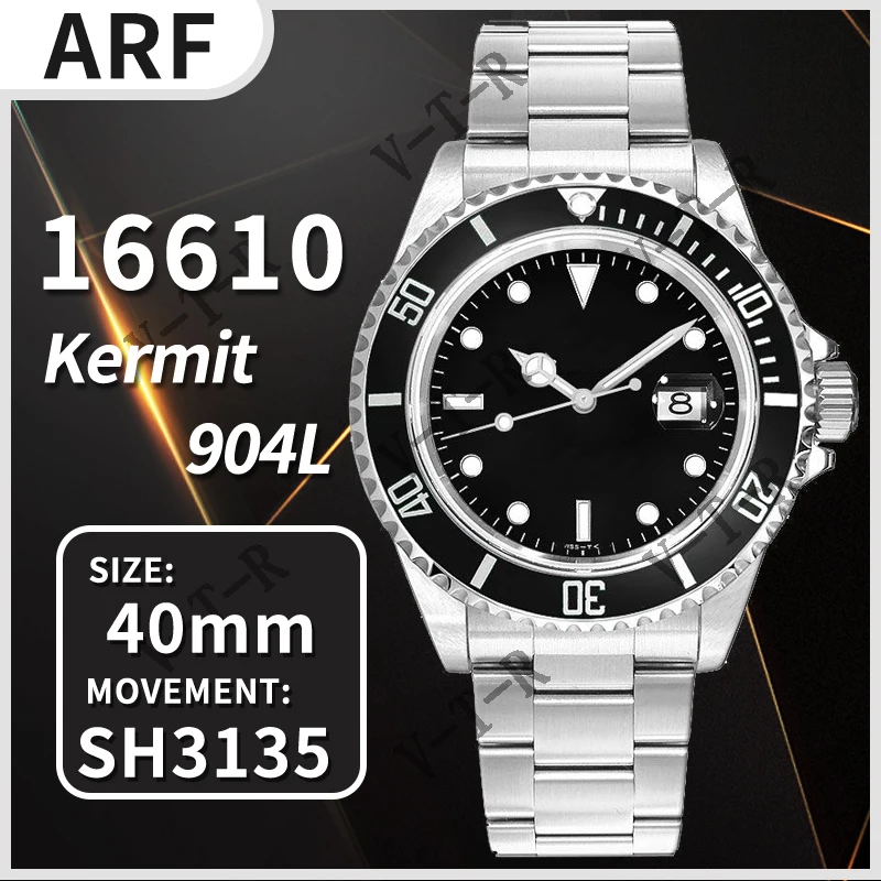 

Men's Mechanical Watch 16610 No Rehaut Engraving 904L Steel ARF 1:1 Best Edition on SS Bracelet SH3135 waterproof Watch replica