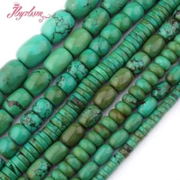 8x1210x1415x20mm smooth green turquoises beads natural stone beads for diy necklace bracelets jewelry making 15 free shipping
