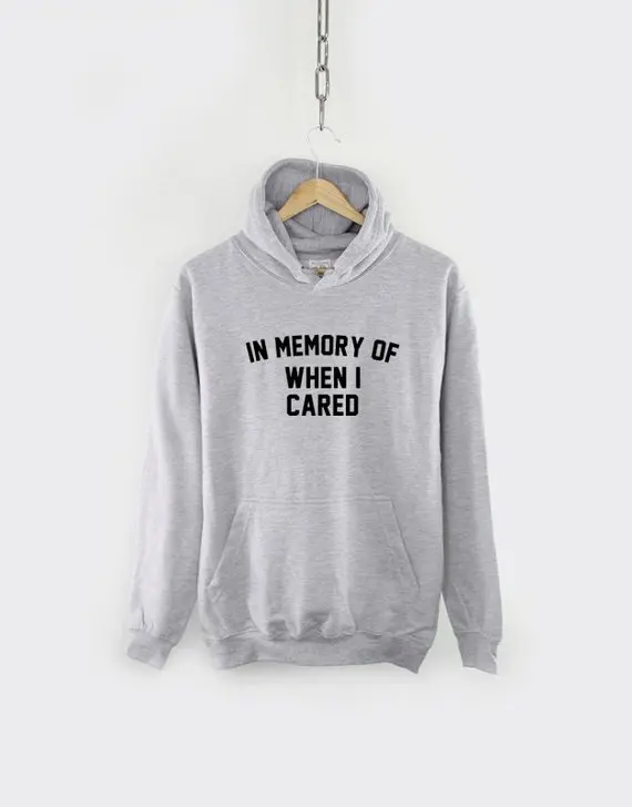

Tumblr Gothic Aesthetic Harajuku Tops Women Hoodies In Memory of When I Cared Streetwear Hoodie Pullover Sweatshirts