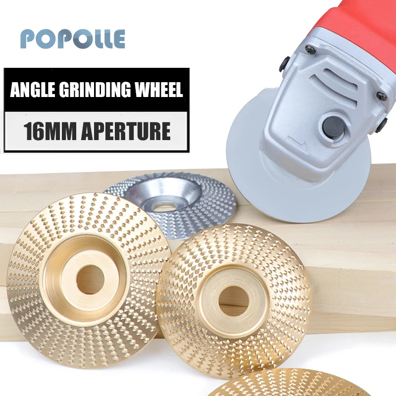 Wood Carving Polishing Grinding Angle Grinding Wheel 16mm Aperture Grinding Wheel Abrasive Woodworking Polishing Rotary Tool