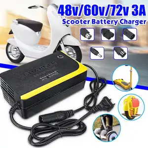 48v 3a charger electric scooter power supply 5 type connectors adapter for li ion battery self balancing scooter balance bike free global shipping