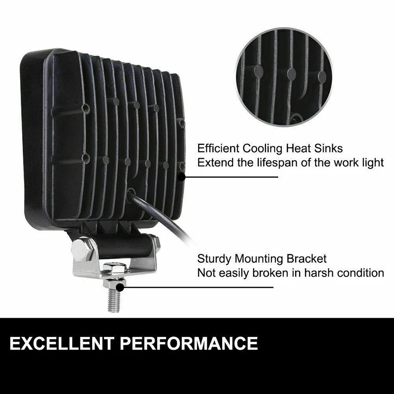 Рабочий СВЕТОДИОДНЫЙ фонарь 27 Вт автомобисветильник яркий луч 12 В 24 в