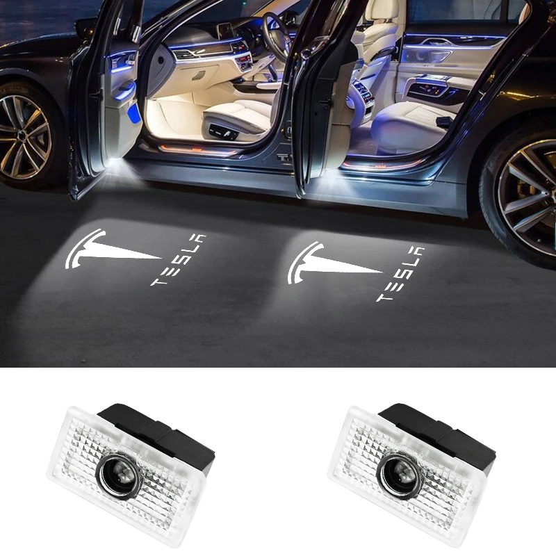 1/2X светодиодный проектор логотипа для двери автомобиля Лазерная лампа