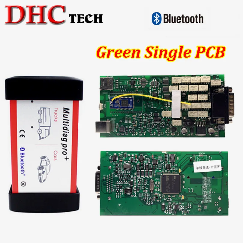 Обычная печатная плата Multidiag Pro с одной платой Bluetooth 2016 00 ключом OBD2