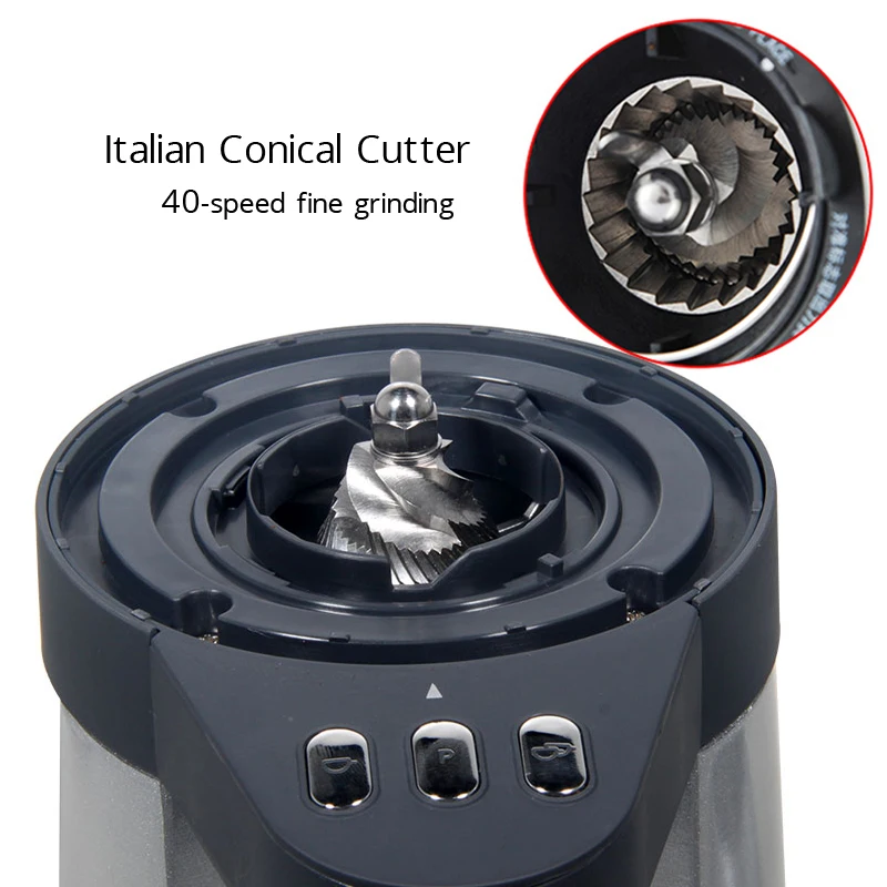 WPM ZD-15 Coffee Grinder Electric Mill Burr Grinders Conical 25 Files Adjustable Thickness | Бытовая техника