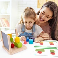 creative stacking blocks mirror imaging playset spatial imagination observation skills playful learning for toddlers montessori