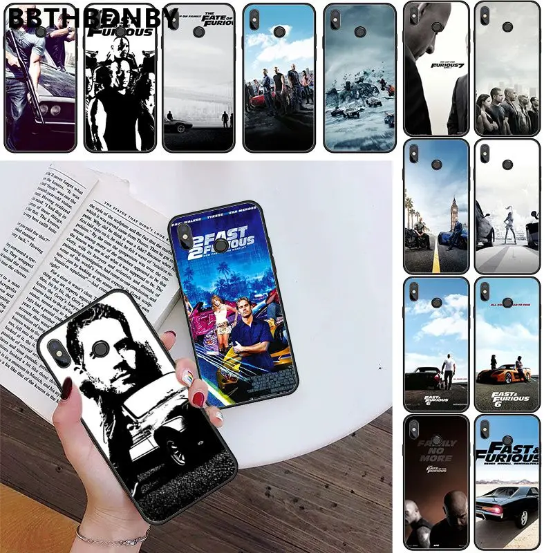 Чехол для телефона Форсаж умный чехол черный мягкий Xiaomi 8 9 se Redmi 6 6pro 6A 4X7 note 5 7| |