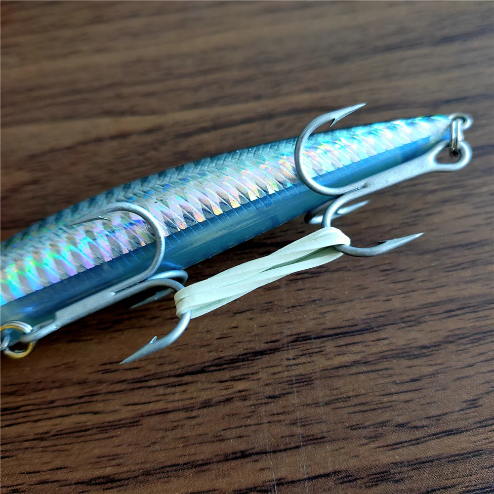 

Noeby 2pcs NBL9495 fishing lure minnow hard artificial bait deep fishing 110mm 19g sinking for sea bass pike lures