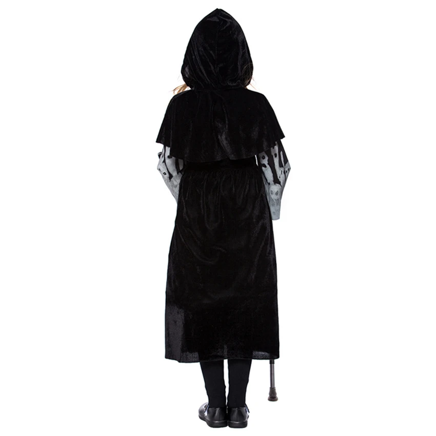 Костюмы для косплея на Хэллоуин девочек страшный дьявол Скелет Вампира боди