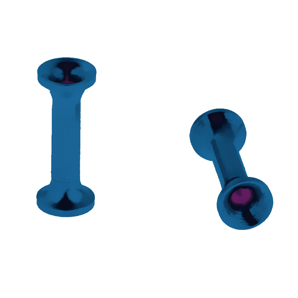 Пара 2 20 мм из нержавеющей стали с двойной вспышкой плотное Ухо Туннели затычки