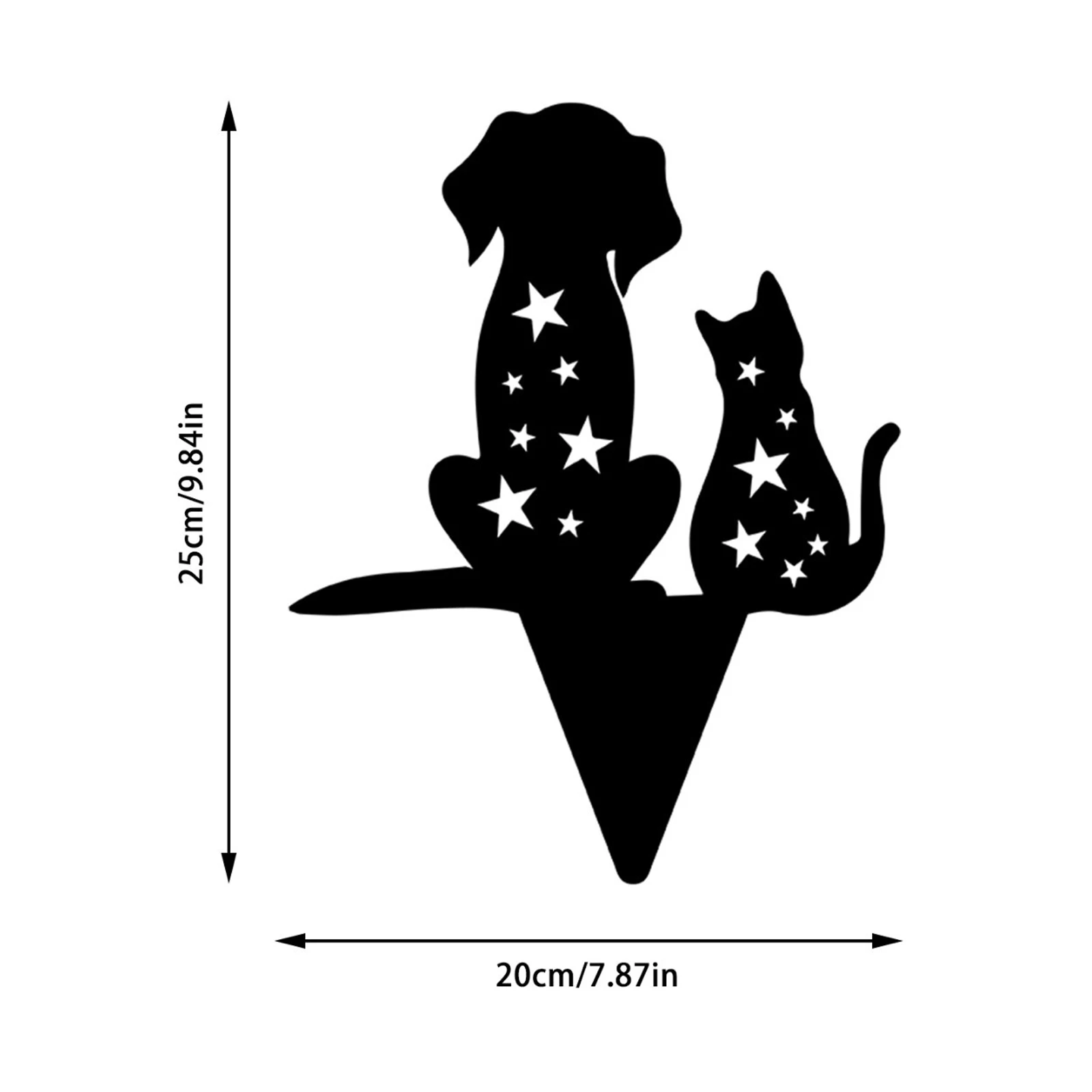 

Garden Decorations Cartoon Animal Hollow Out Ornament Decorative Craftwork for Courtyard Park
