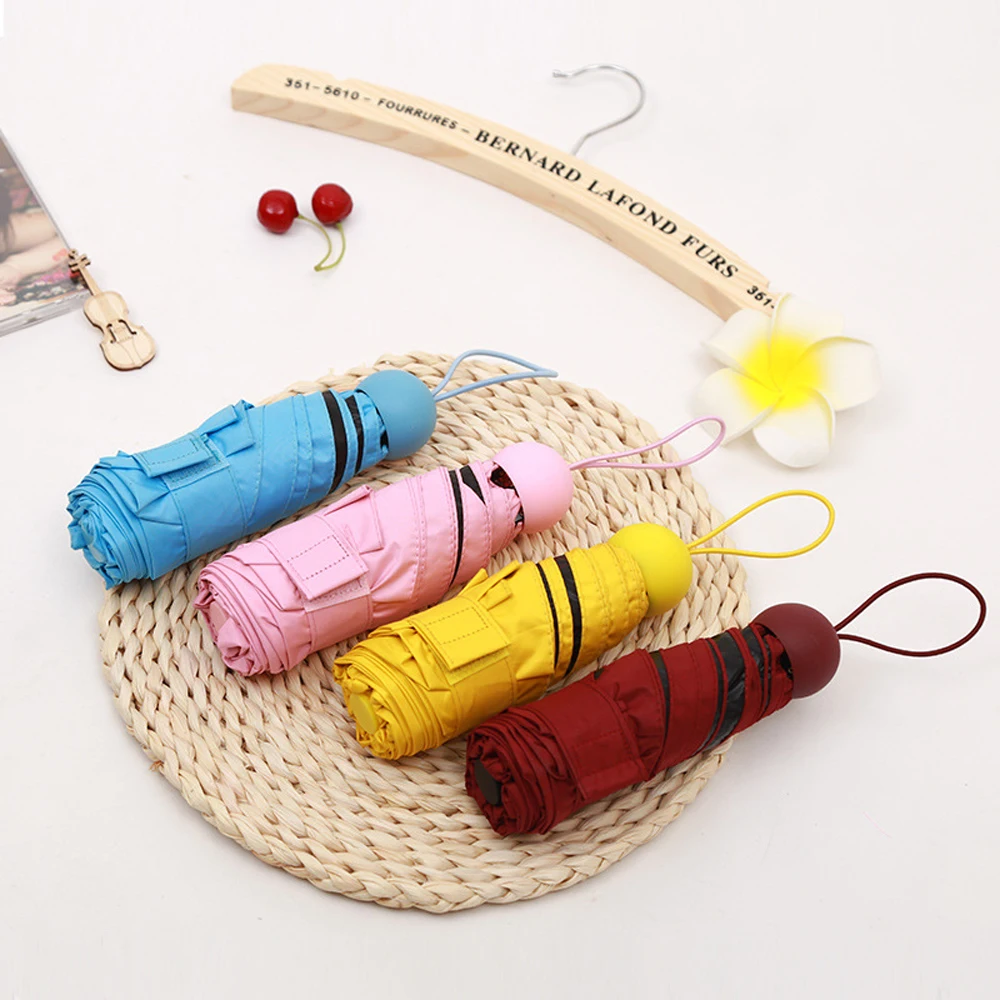 Мини-зонтик в капсулу легкий маленькие карманные зонтики складные компактные