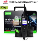Новый JDiag p100 автомобильный и грузовой автомобильный Электрический испытатель цепи er P100 тестер мощности лучше, чем VSP200