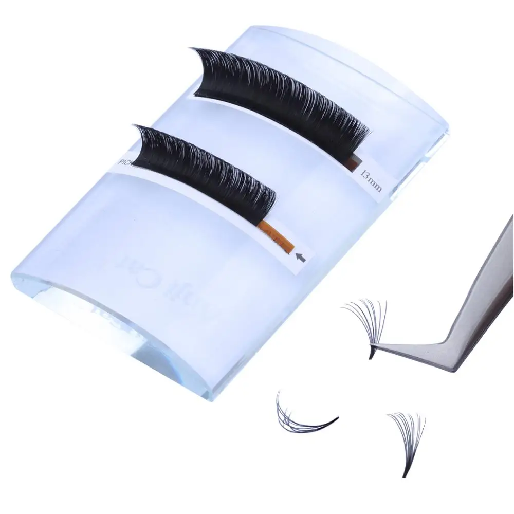 2 чехла/партия расклешенные ресницы искусственные реальные длинные 2D/3D/5D/10D |