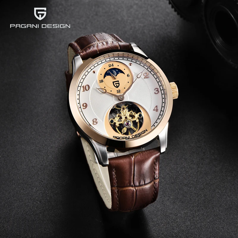New PAGANI Design Mens Watches Top Brand Luxury Mechanical Automatic Watch Men Waterproof Tourbillon Sport Watches For Men Clock pagani design new men s watches classic mechanical leather watch men luxury men automatic watches business waterproof clock man