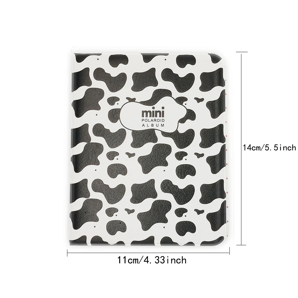 Фотоальбом Instax Mini с коровьим узором 64 кармана 3 дюйма | Дом и сад