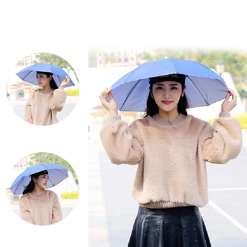 

Portable Umbrella Cap Collapsible Outdoor Umbrella Waterproof Camping Fishing Cap Beach Cap Waterproof Camping Fishing Cap