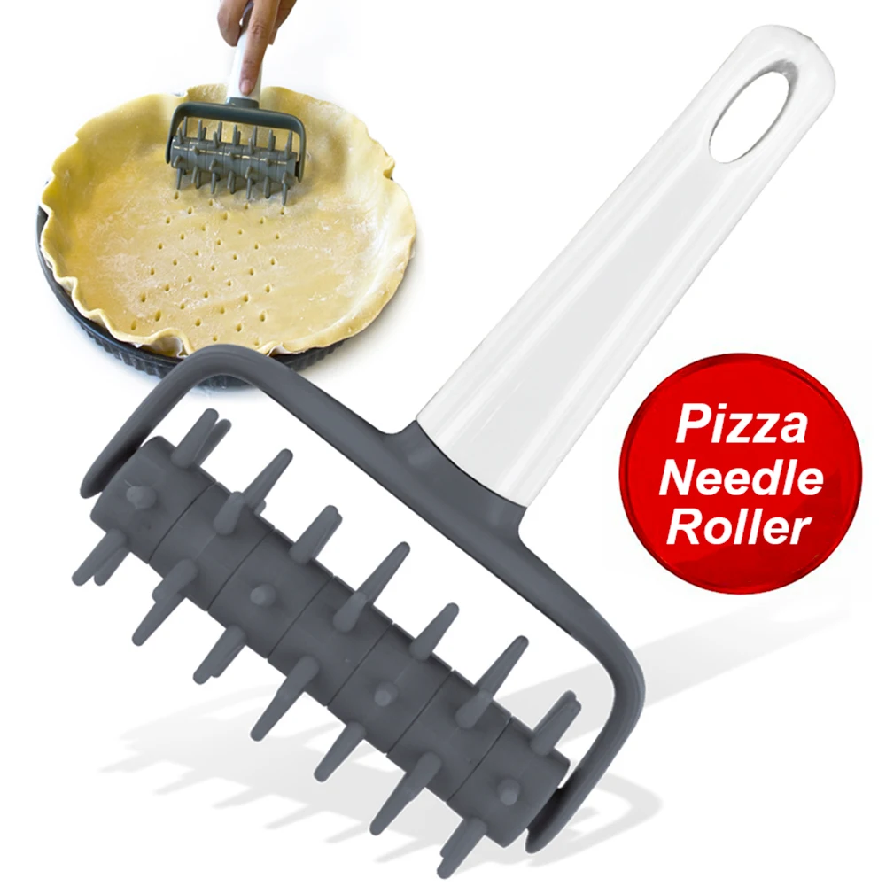 

DIY Pizza Cookies Dough Roller Pastry Pie Needle Wheels Bread Hole Punch Baking Tools Bakeware Pizza Acessorios Kitchen Gadgets