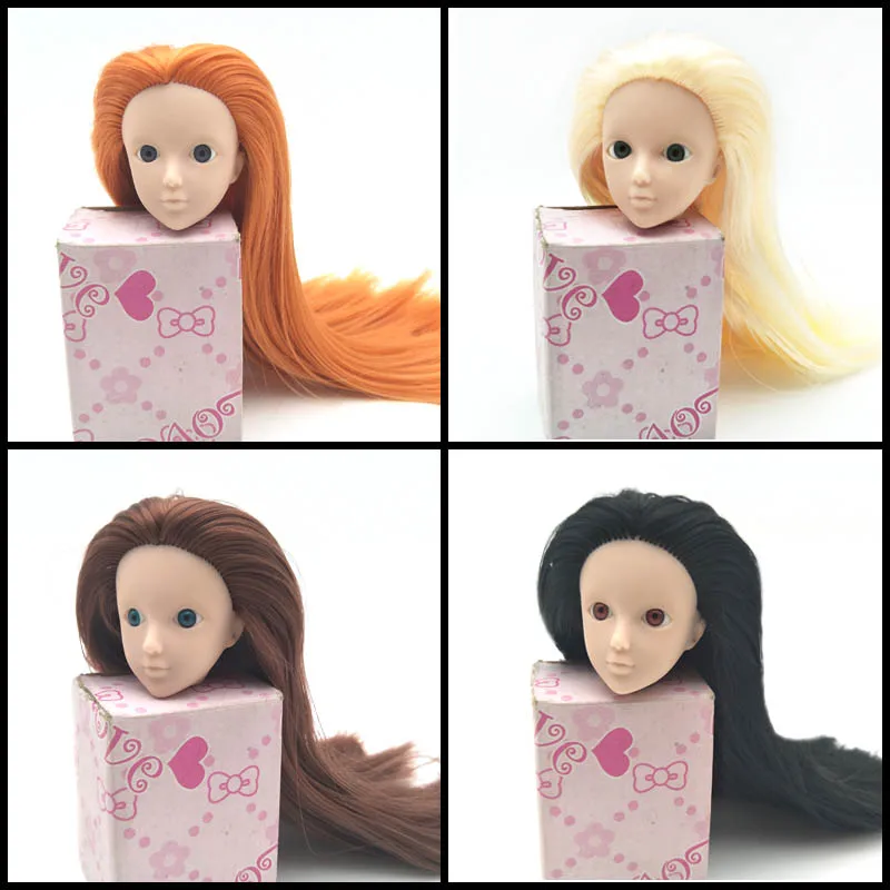 Мягкая пластиковая голова для макияжа для куклы 11.5" Dollhouse 1/6 BJD Practicing Without Eye Kids Toy on