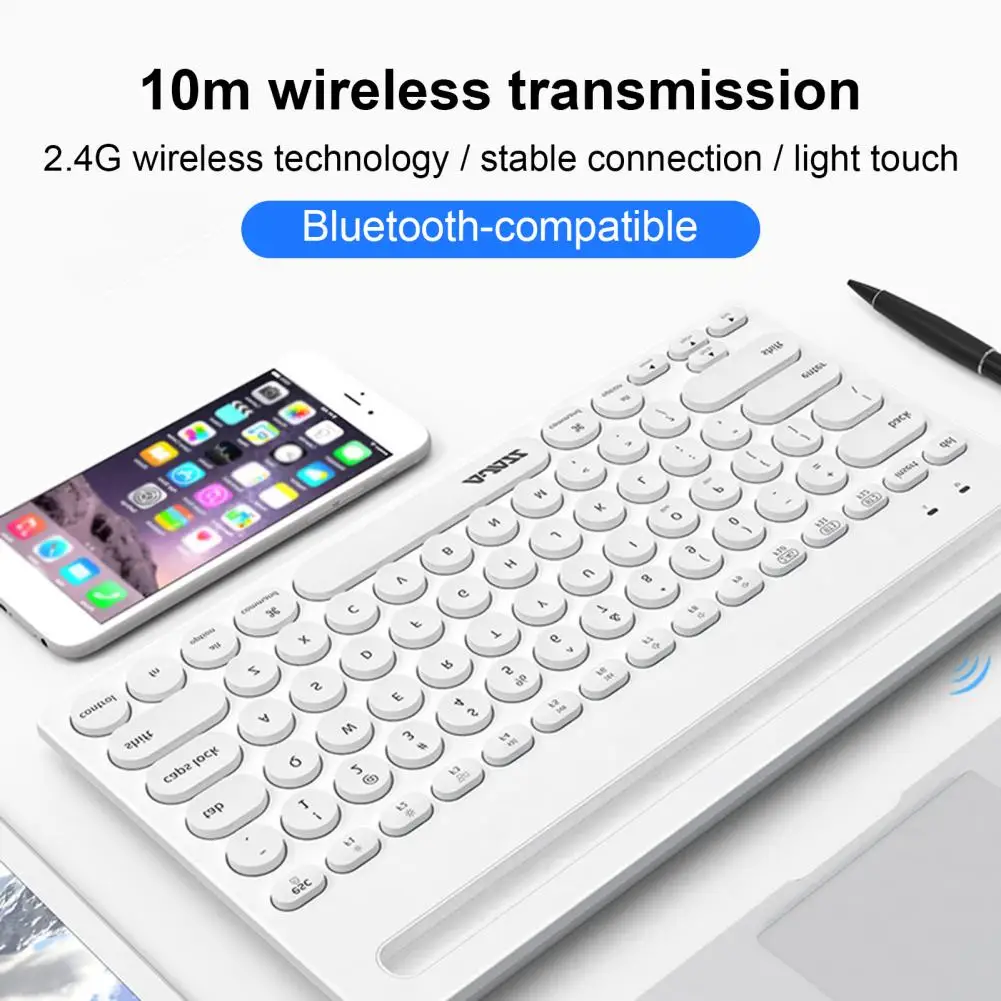 

AJAZZ 320I Computer Keyboard Wireless Keyboard Button Ergonomics Gaming Keyboard For Macbook Laptop Computer Keypad Gamer