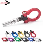 Jdm Заготовка алюминиевое складное кольцо Винт Бампер буксировочный крюк без резки дрель M18 x 2,5 крепление для Scion Mazda Honda Infiniti Nissan Toyota