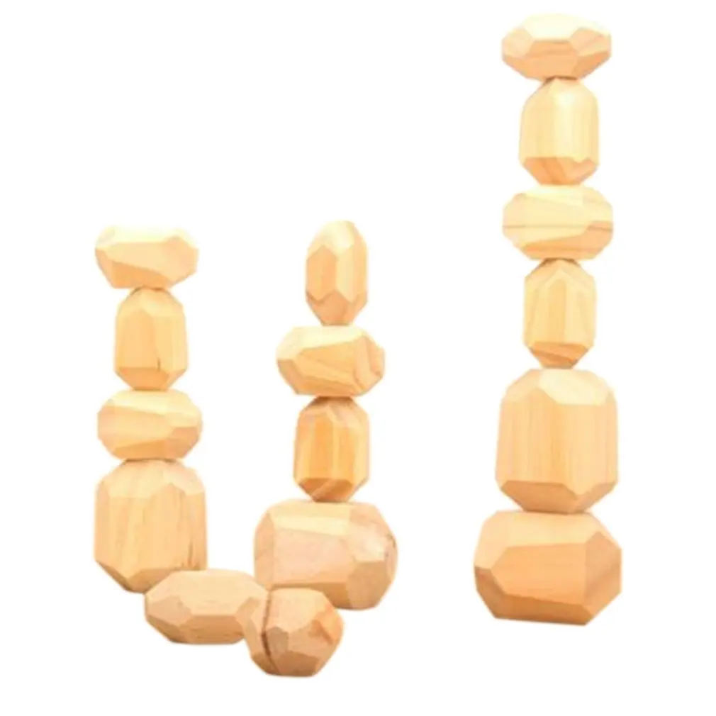 

Wooden Rainbow Stacker Adults Nordic Balancing Stone Building Blocks Toys Educational Children Toys Stacking Game Block Toys