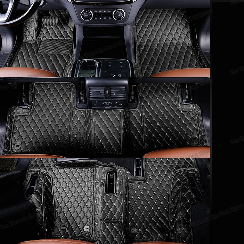 Кожаные автомобильные коврики Lsrtw2017 для Mercedes Benz X166 2013 2014 2015 2016 2017 2018 2019 Gl Gls Gls350d Gls500