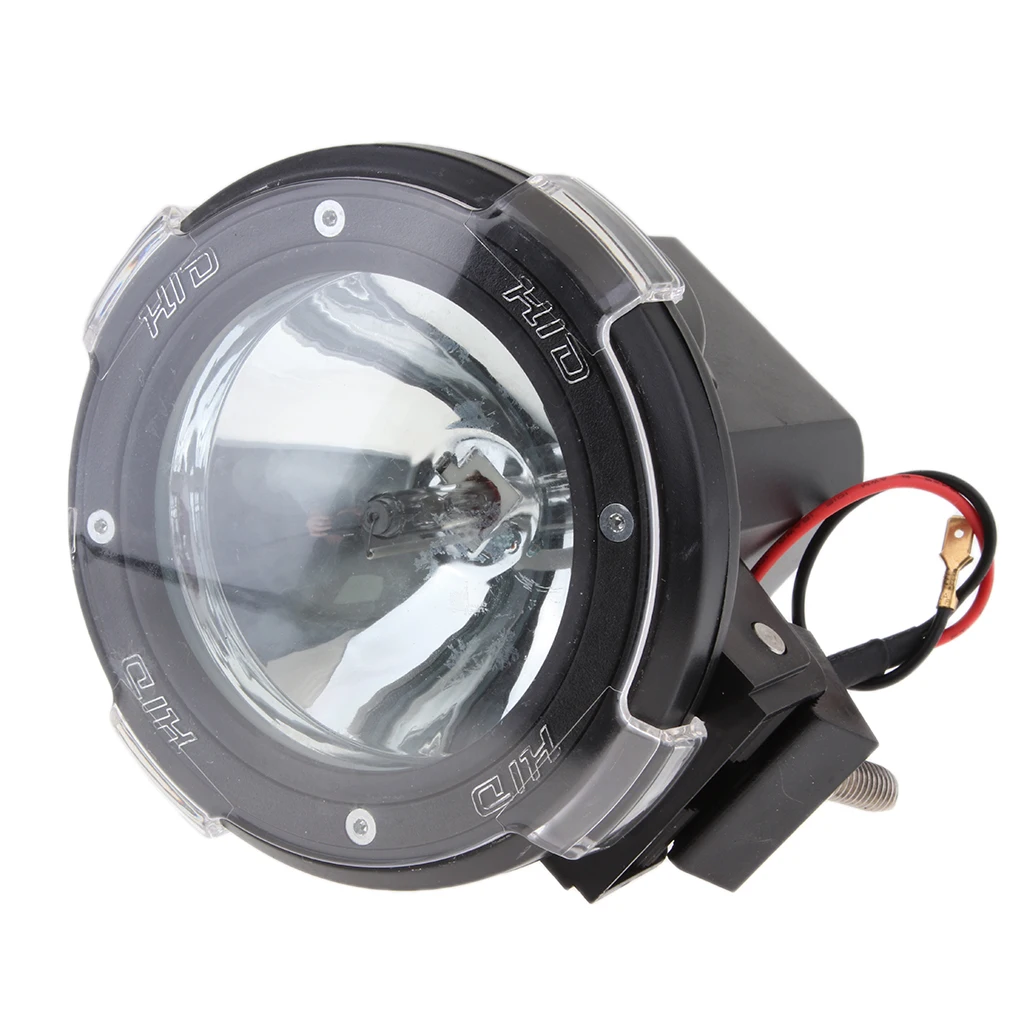 

4 дюйма 55 Вт Встроенный ксенон HID 4x4 кросс-кантри ралли противотуманная фара дальнего света 12В черный автомобильные аксессуары