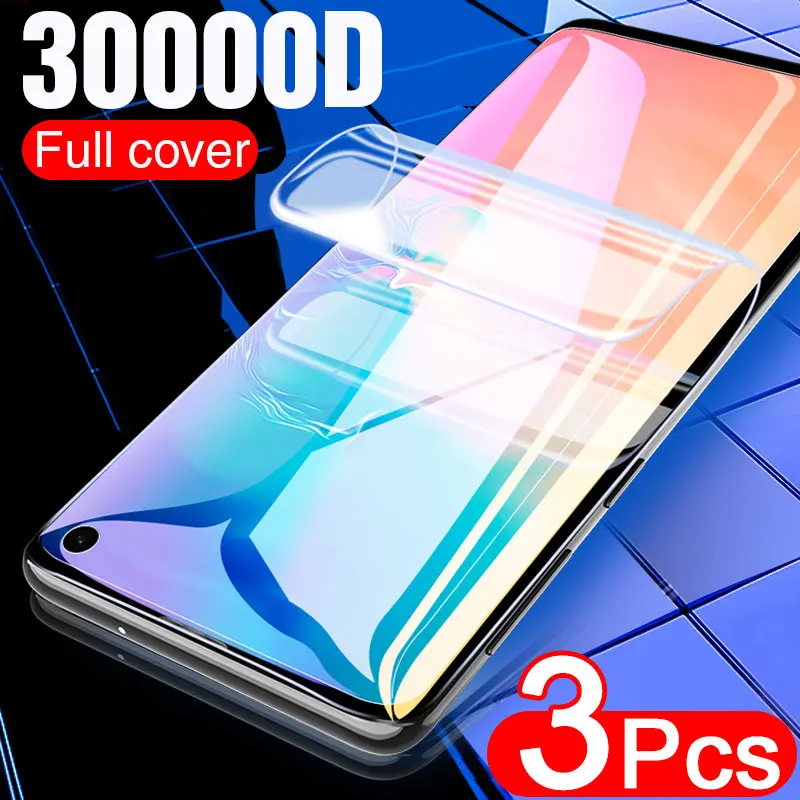 Гидрогелевая пленка для Samsung Galaxy S10 S9 S8 S20 Plus S10E Note 20 10 9 8 3 шт.|Защитные стёкла и