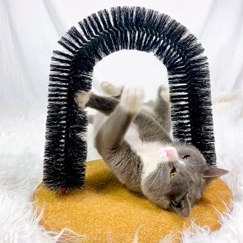 

2021 Cat Hair Rubbing Toys Cats Rubbing Device Scratch PadToy Catspet Shop Octopus Plush Playtling Animals Supplies Arch Kittens