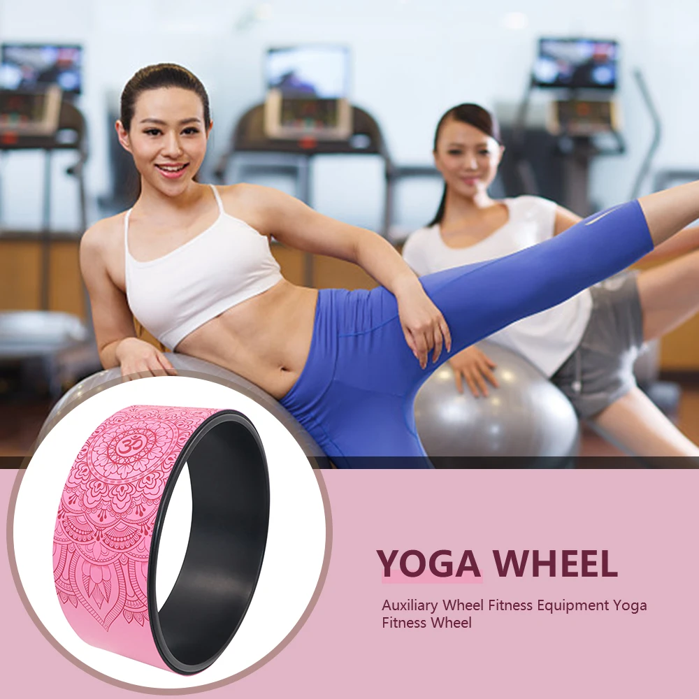 

Yoga Wheel Pilates Circle TPE Fitness Roller Wheel Prop Wheel Back Training Tool Home Workout Wheel Waist Shape Pilates Ring