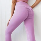 Женские эластичные леггинсы с высокой талией, Сексуальные Спортивные Леггинсы армейского зеленого, фиолетового, зеленого, темно-синего, черного цветов