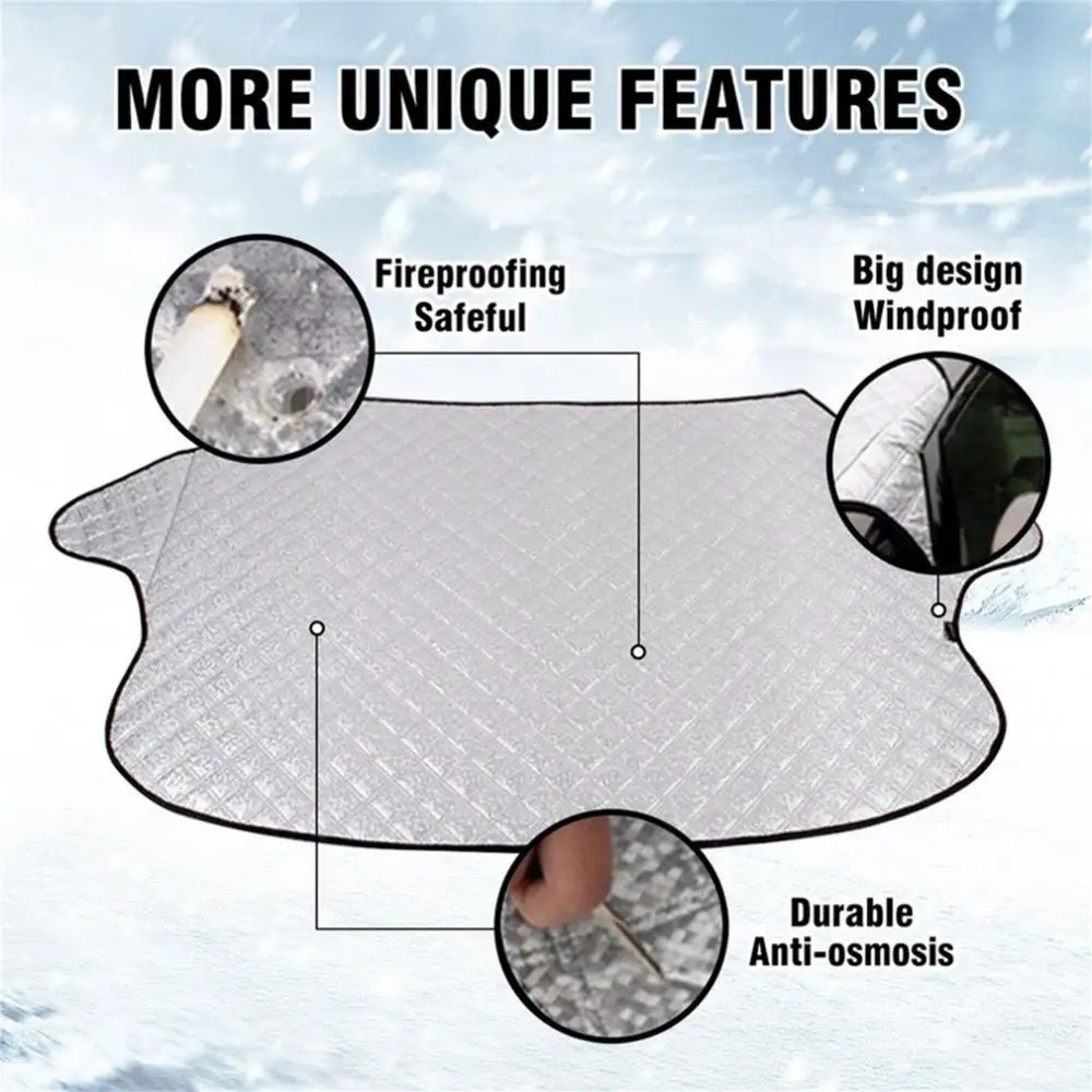 

187x95cm Car Window Windshield Waterproof Sun Shade Snow Frost Cover Protector Keep Your Vehicle Cool And Damage Free