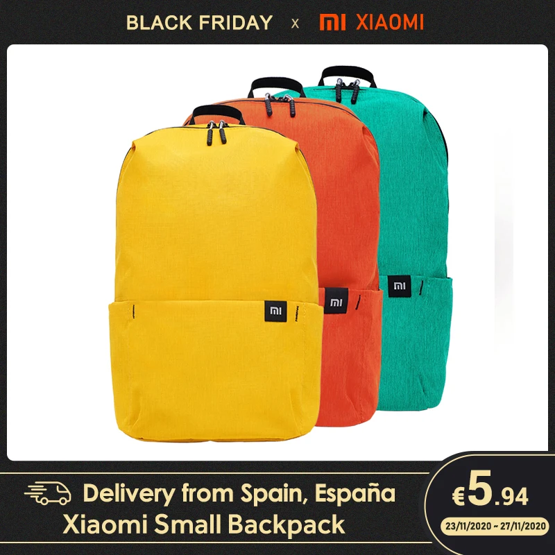 Code: MAKSIM100 Доставка из России Рюкзак Xiaomi Mini Backpack 10L / Casual Daypack 13.3|Сумки| |