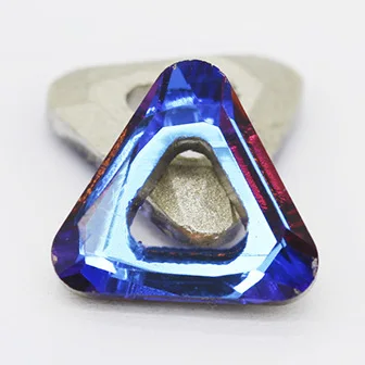 Blue flame 10mm 10 шт./упак. с украшением в виде кристаллов овальный набора круглых прозрачных ленточек Стразы острым дном драгоценные камни оформление блеск 3D для маникюра кончиков ногтей DIY Дизайн ногтей - Цвет: Blue flame 10mm