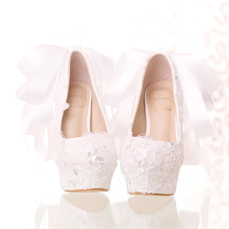 Туфли женские свадебные на высоком каблуке туфли лодочки шпильке и платформе