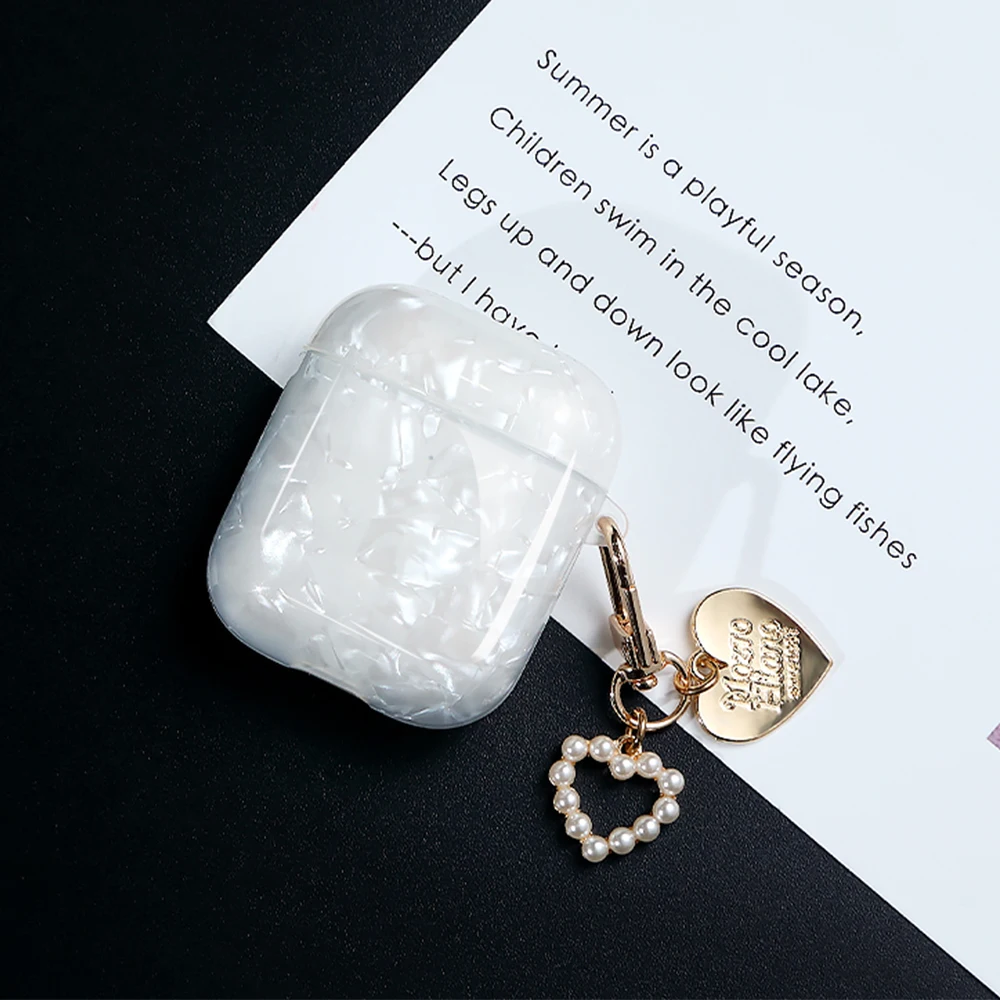 

Luxury Girls Pearl Shell Case for Apple Airpods 1 2 3 Case for AirPods Pro Case Bag Bluetooth Earphone Accessories Headphone Box