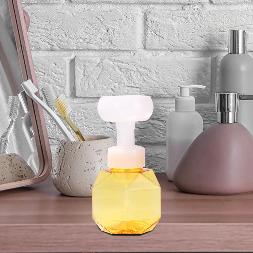 

300ml Liquid Flower Shape Foam for Soap Dispenser Foaming Pump Plastic Clear Bottle Travel Shower Gel Foam Pump Bottle