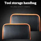 Кожаная сумка для инструментов электрика, портативная, водонепроницаемая, на молнии, для пайки, ремонта оборудования