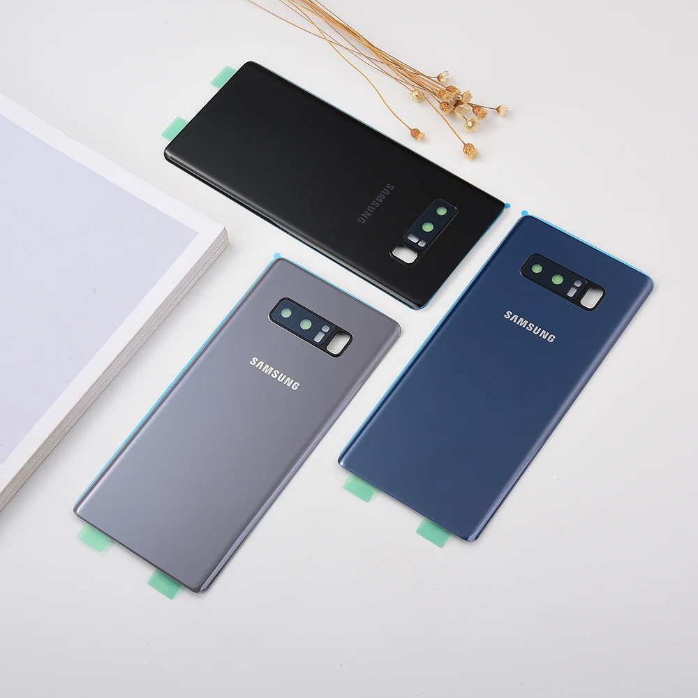 Чехол для Samsung Galaxy Note 8 N950 N950F N9500 SM-N950F Крышка батарейного отсека 3dglass задняя панель