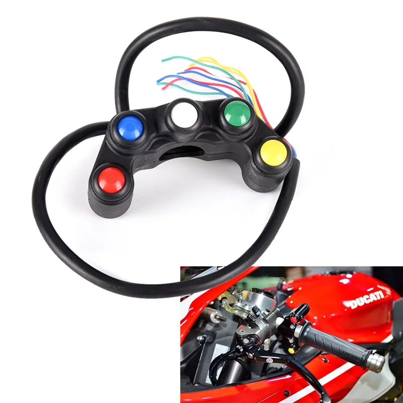 Горячая Распродажа 5 Кнопка 7/8 &quotРуль/светильник/ВКЛ-ВЫКЛ Водонепроницаемый