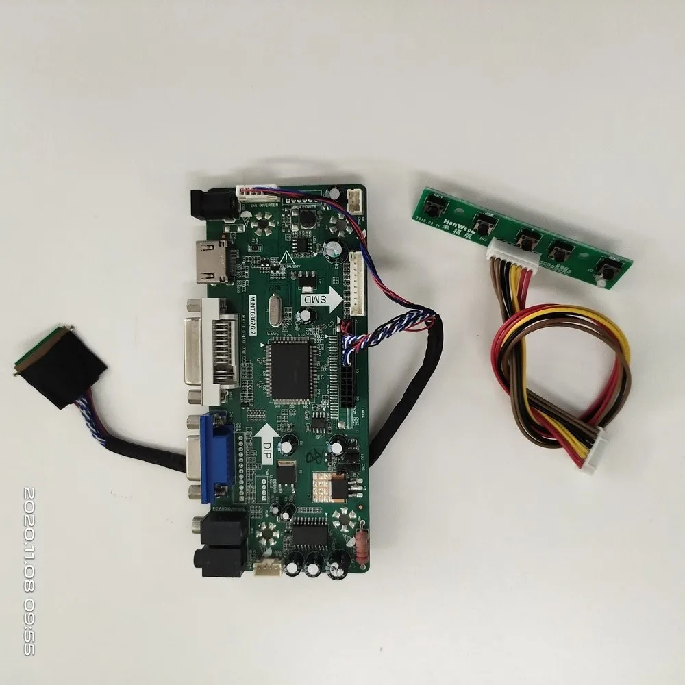 

Kit for N156B6-L0A/L06/L0D/L03/N156B6 1366x768 Monitor Controller Board Panel Display Screen HDMI+DVI+VGA M.NT68676 40pin LCD