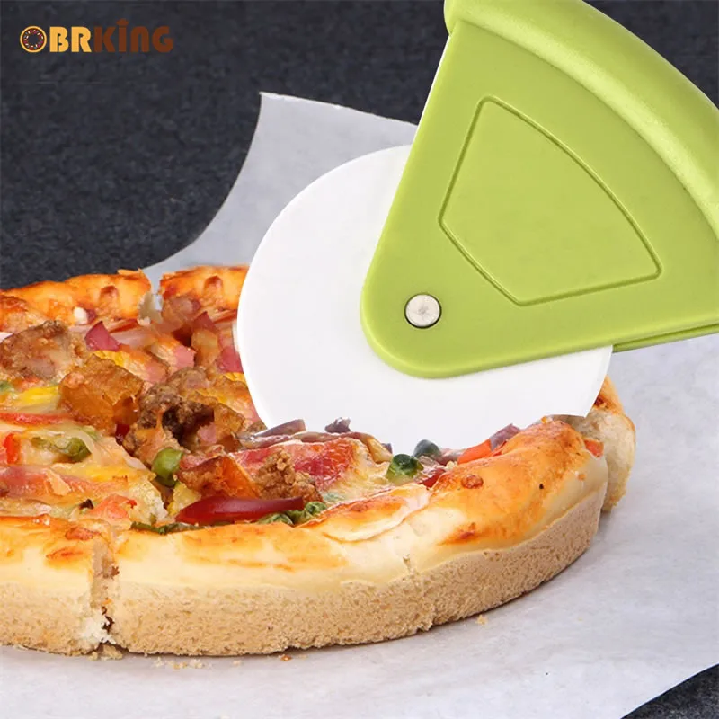 OBRKING пластиковый нож для пиццы торта колеса сервер лопата слайсер лопатка