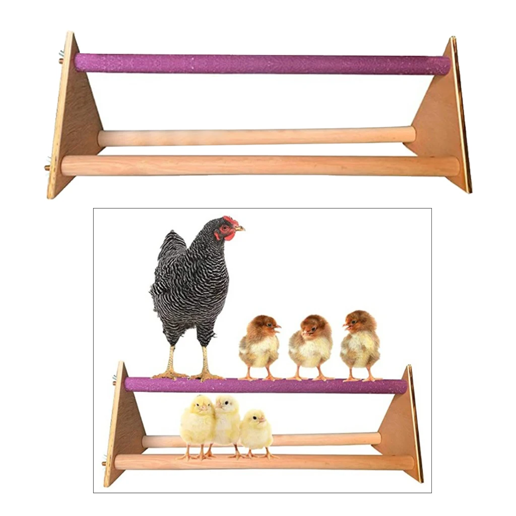 

Funny Birds Toys Grinding Paws Stick Stand Play Climb Wooden Perch Stand