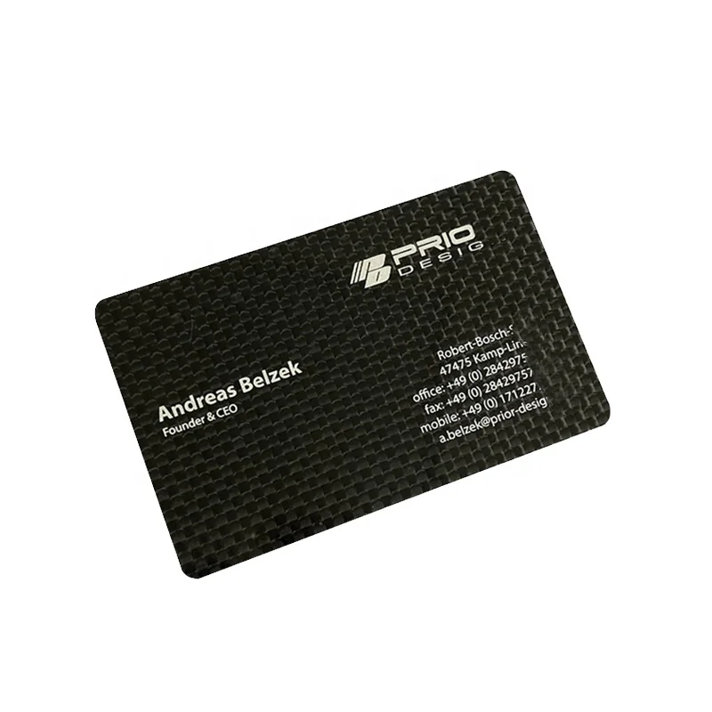 Горячая штамповка визитная карточка с пользовательским логотипом печатная