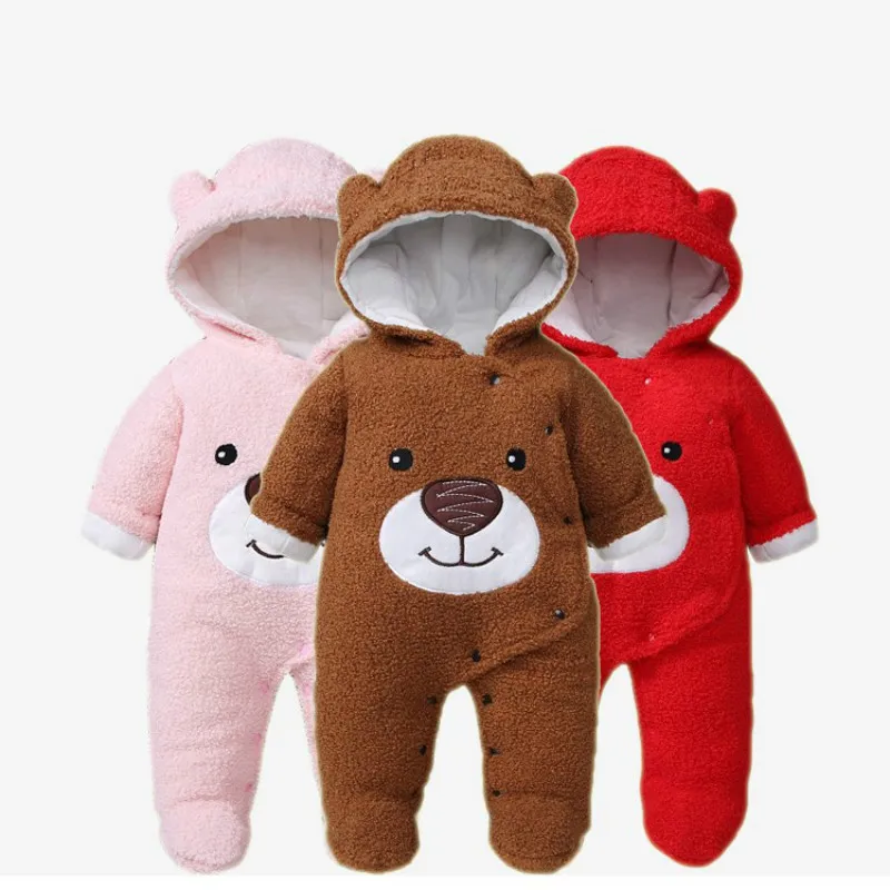 

0~12 Month children clothing Baby Winter Snowsuit Bear Animal Sleep Bag Jumpsuit Newborn Romper Girl Boy clothes Toddler Coat