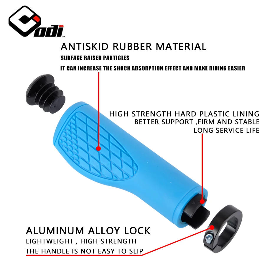 Силиконовые Нескользящие ручки для велосипеда с кольцом-замком 22 2 мм | Спорт и