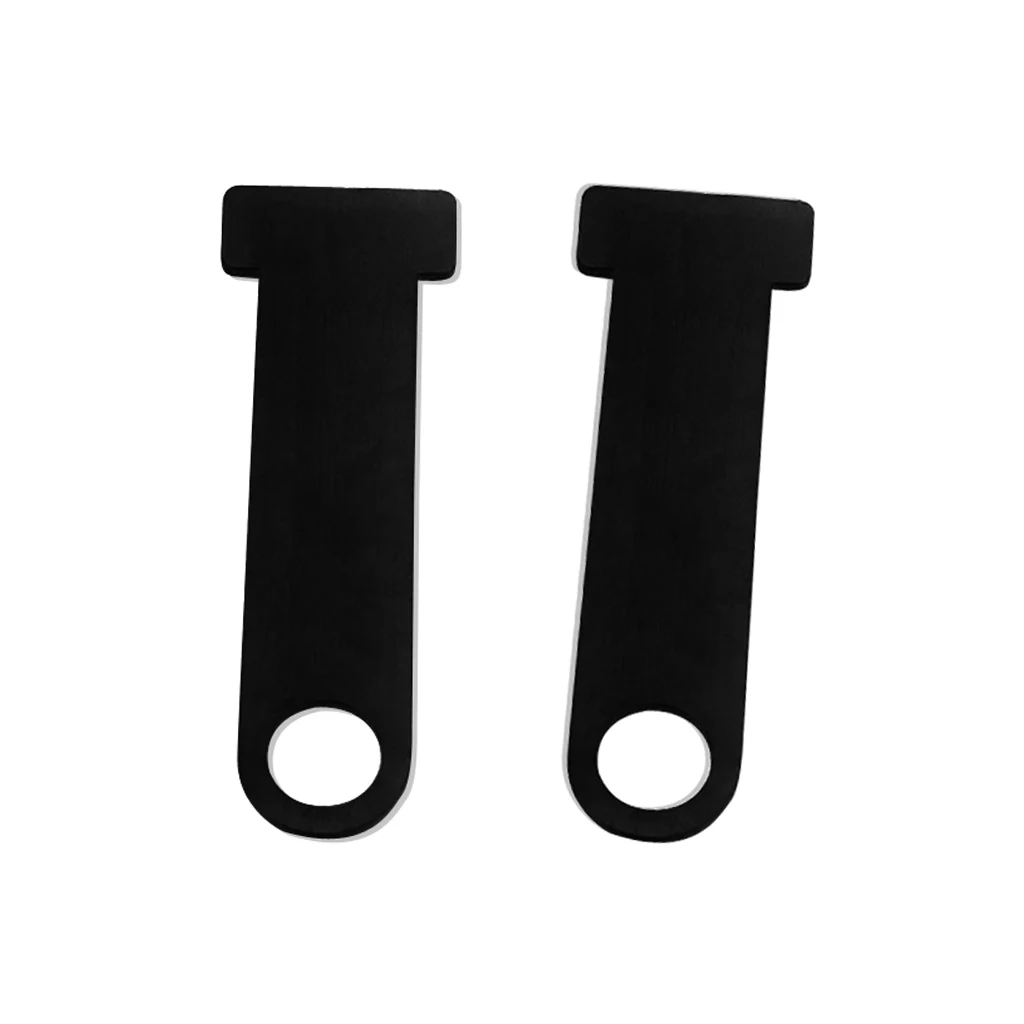 

2pcs Steel D-Ring Helmet Lock Extension Fastener for Motorcycle - Black