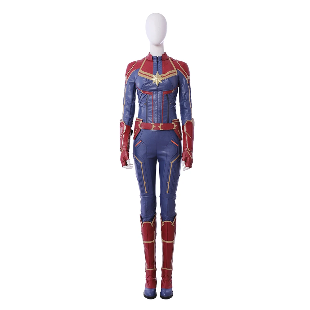 Капитан Костюм Марвел MS Marvel Carol Danvers Косплей кожаный комбинезон для взрослых женщин Хэллоуин вечерние hollowen наряд на заказ
